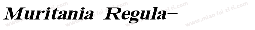 Muritania Regula字体转换